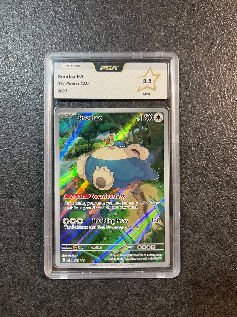 Pokémon - 2 Graded card - Snorlax, Cleffa - PCA #3.2