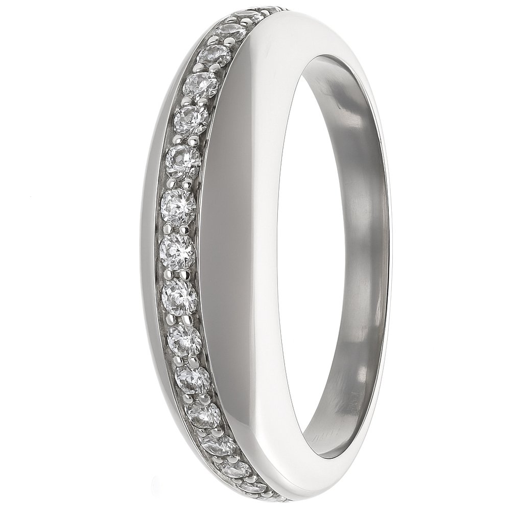 Ring - 18 kt Weißgold -  0.24ct. tw. Diamant (Natürlich)  #1.0