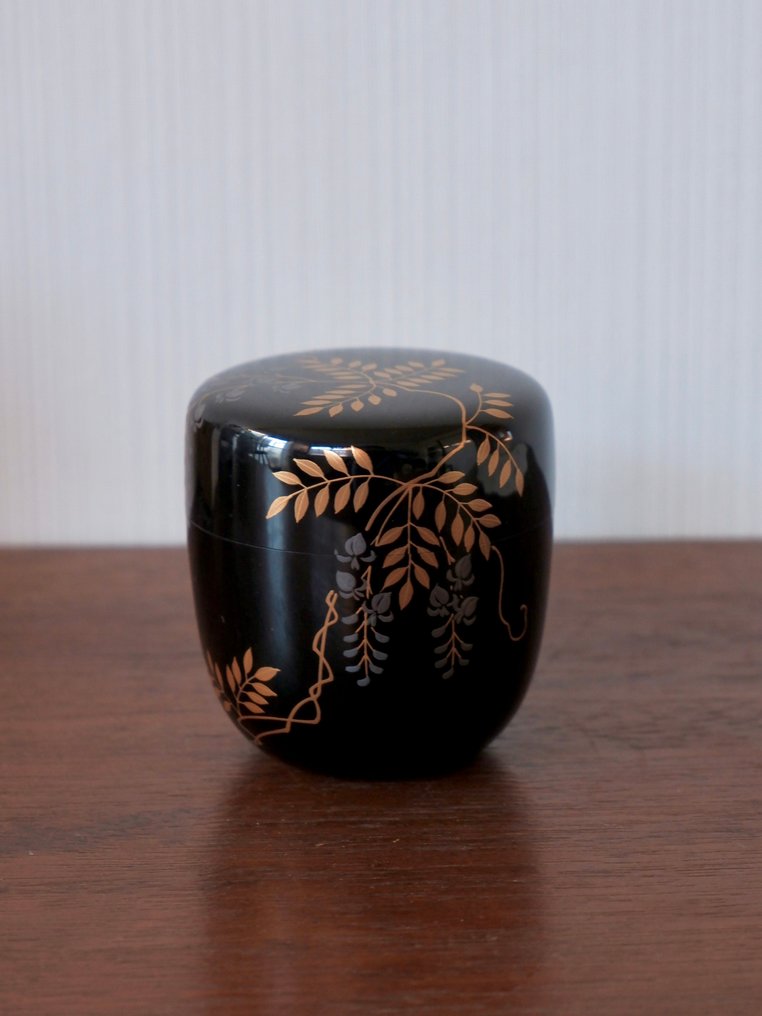 中村宗悦 Nakamura Sōetsu - Natsume - Νακαμούρα Σοέτσου – Ιαπωνικό δοχείο ρεσίνης με γλάσο γλυκοπατάτας - Ξύλο, βερνίκι - Βαμμένο κουτί τσαγιού #3.2