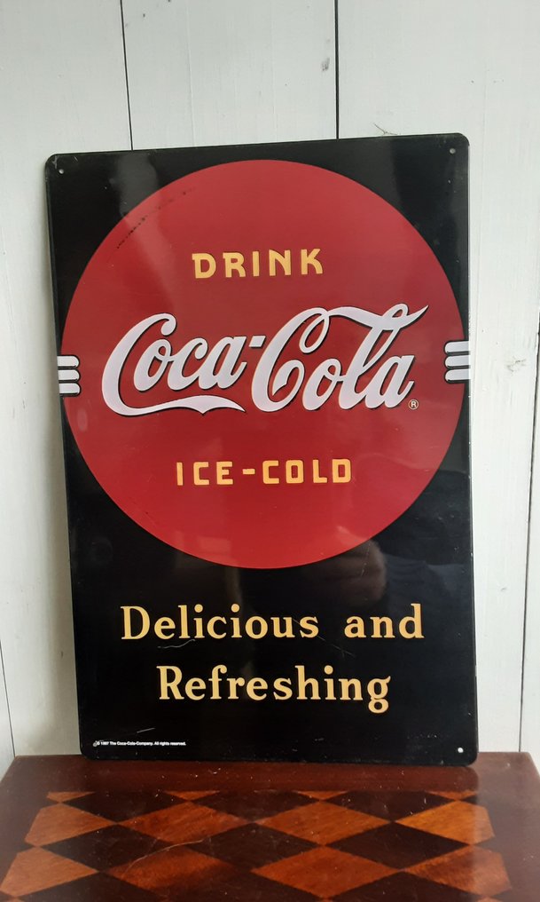 coca cola - Werbeschild - Metall #1.0