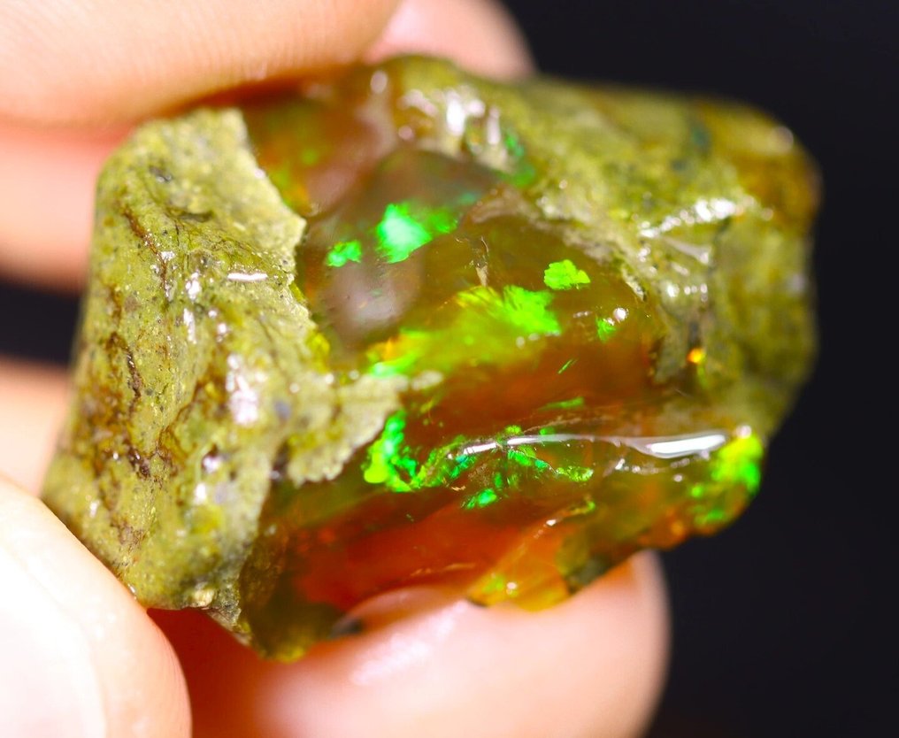 26,4 ct - Top Colors - Natürlicher Kristall-Opal - Rohversion - Sieh dir das Video an!- 5.28 g #2.1