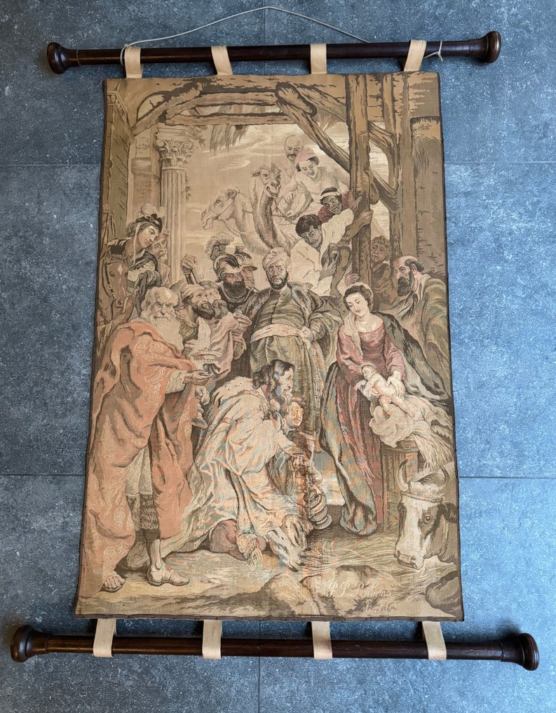 P. P. Rubens - 圣经挂毯  - 105 cm - 68 cm - 三博士的崇拜 #1.0