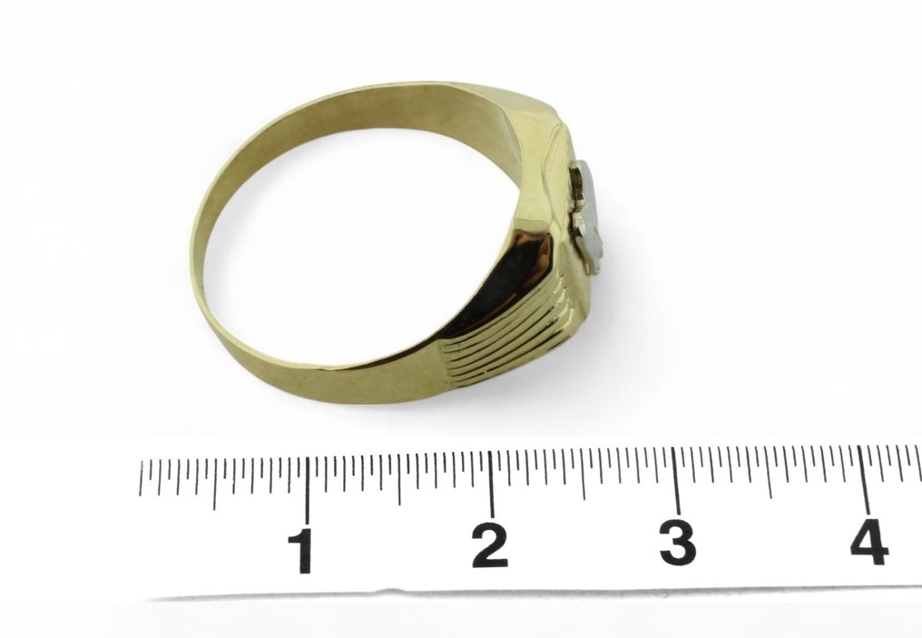 Ring - 18 kraat Gulguld, Hvidguld #1.0