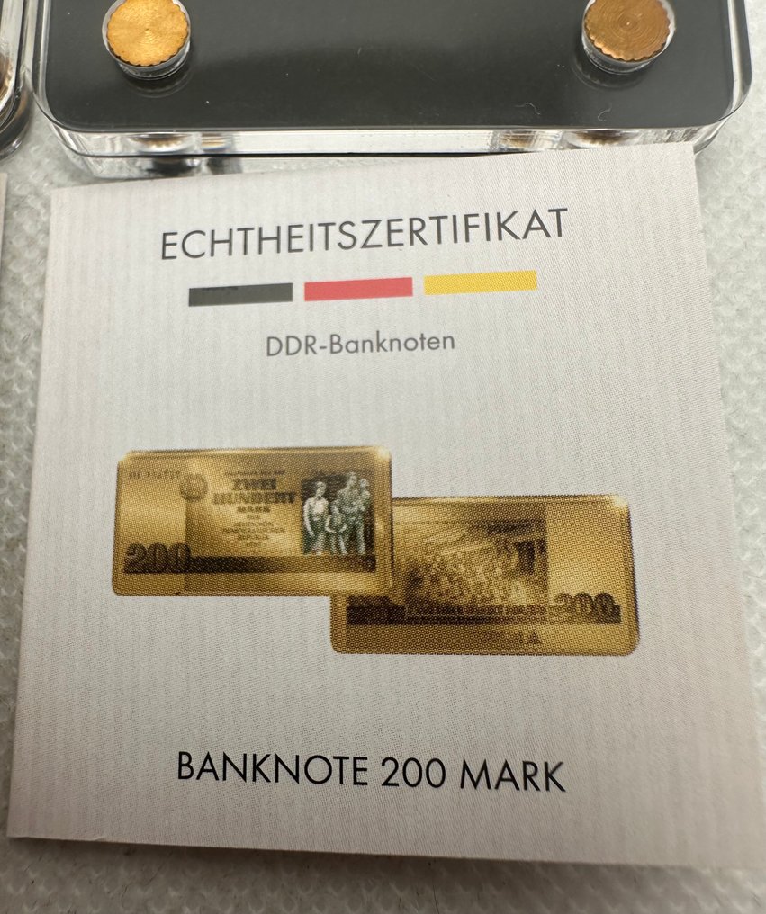 Γερμανία. Gold Banknotes (200+5 Mark ) ND, oro 1/500 Oz .999  (χωρίς τιμή ασφαλείας) #2.1