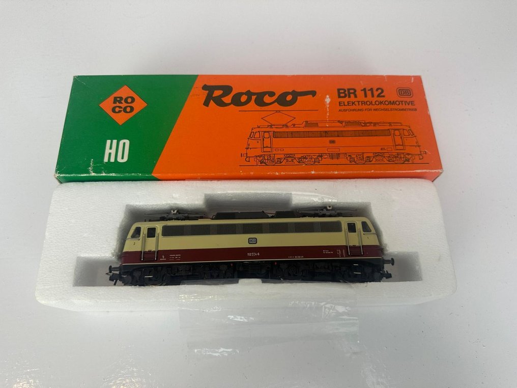 Roco H0 - 14138S - Elektrisk lokomotiv (1) - BR 112 - med machinist - DB #3.2