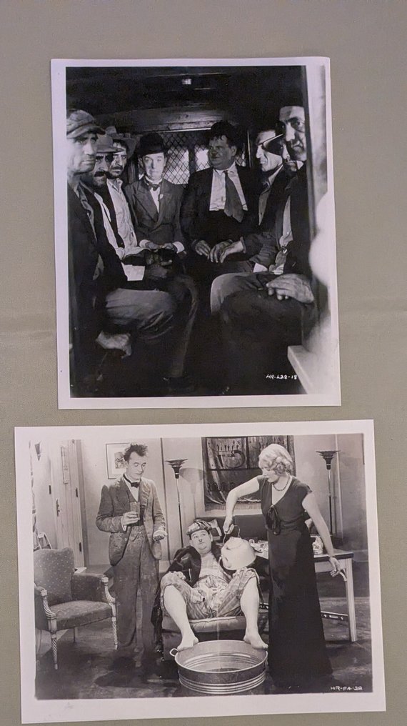 Laurel and Hardy - Set of four black and white vintage lobby stills featuring Laurel and Hardy #2.1