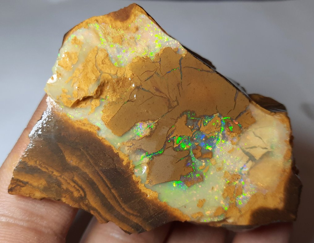 474 καράτια - Όμορφη Μεγάλη Αυστραλιανή Boulder Opal Ακατέργαστο - Πολύχρωμοι!- 94.8 g #4.3