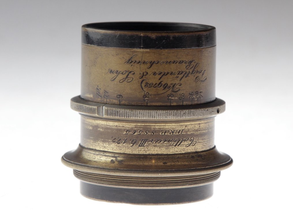 Voigtländer Collinear III Nr.6  1:7,7 von 1901 Messingobjektiv #2.1