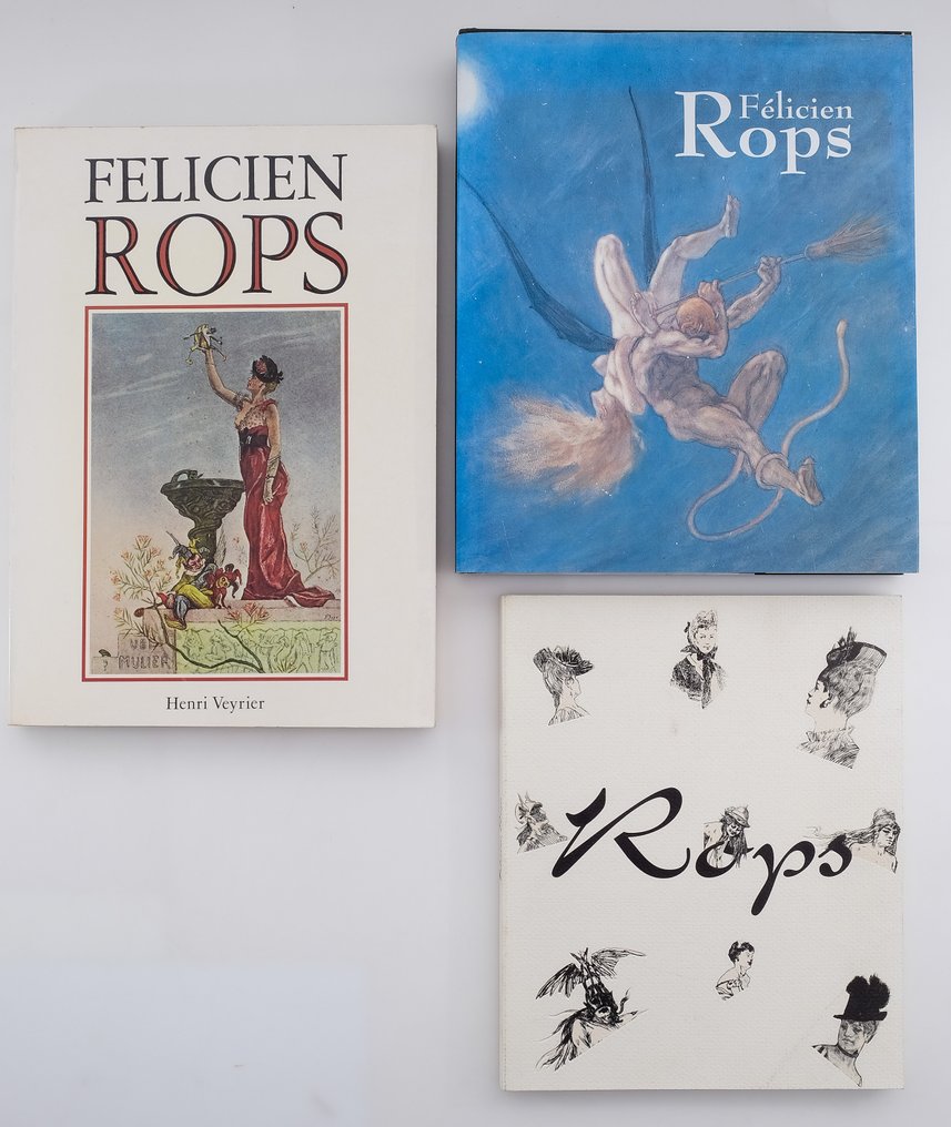 Félicien Rops - Lot with 3 books - 1975-1998 #1.0