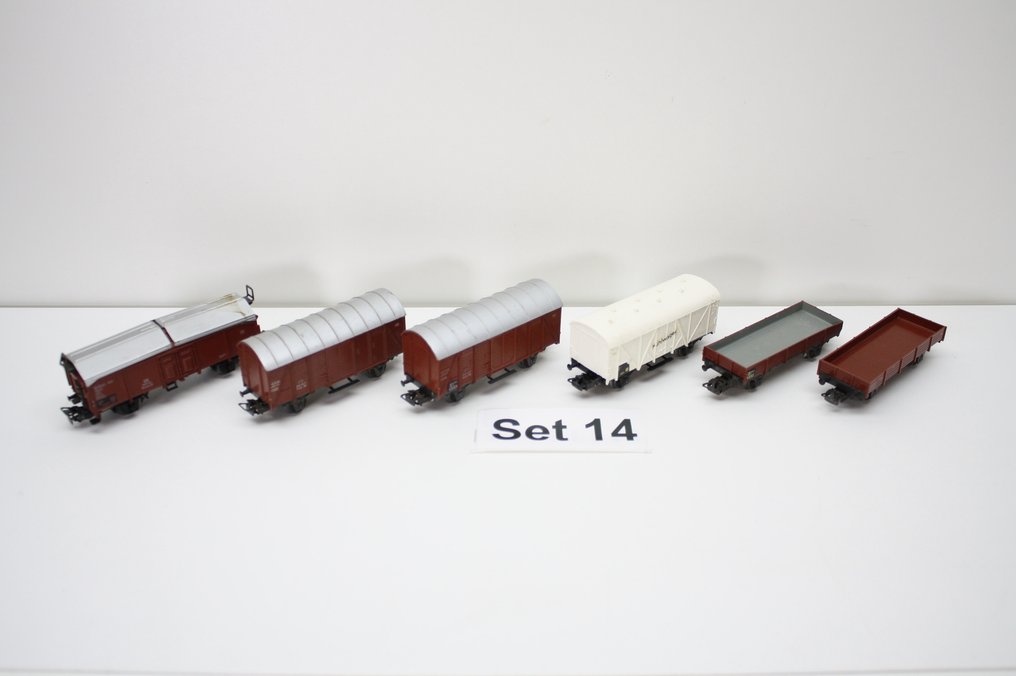 Märklin H0 - Carrozza passeggeri di modellini di treni (6) - Marklin 6 vagoni merci #1.0