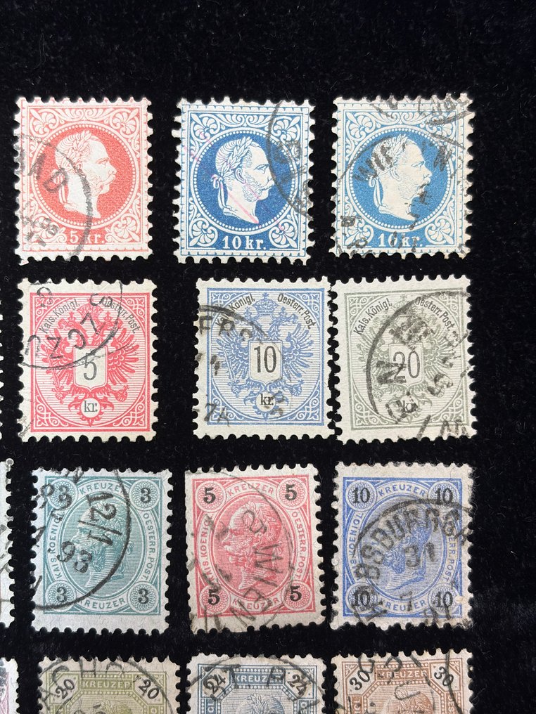 奧地利  - 奥地利古典邮票一批——克鲁泽发行——已盖章 #2.1