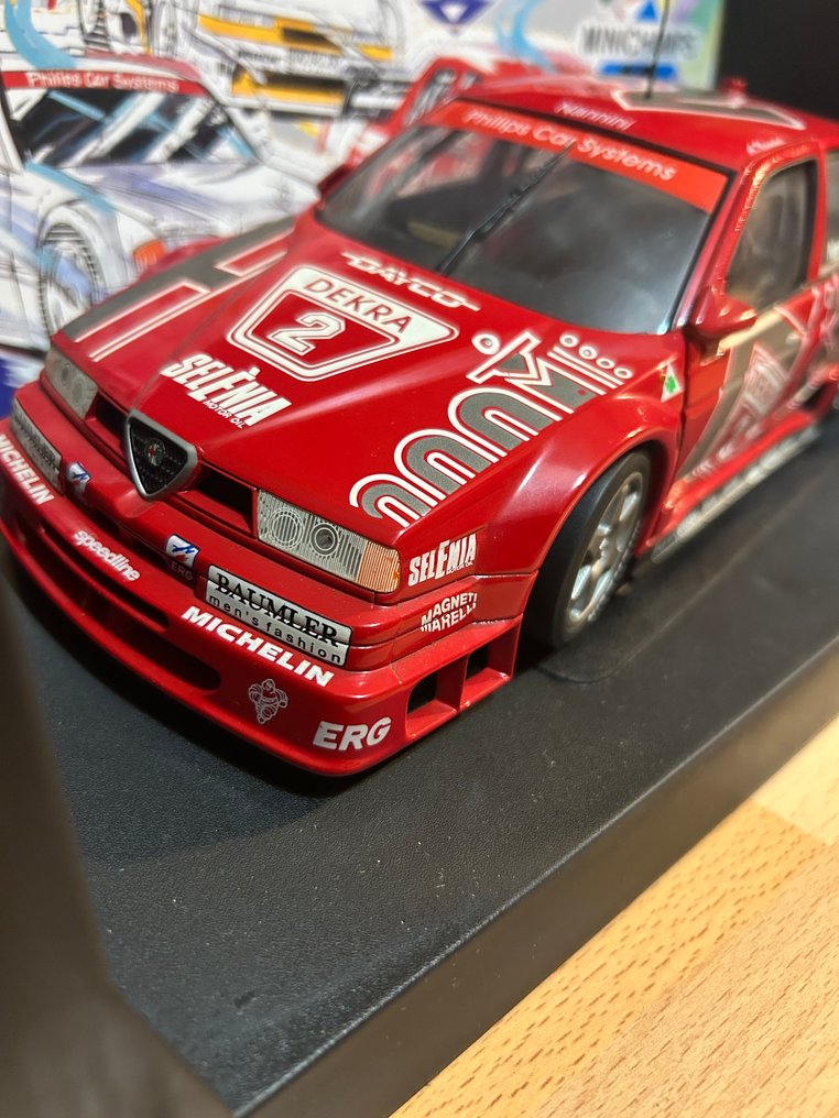 Minichamps 1:18 - Σπορ αυτοκίνητο μοντελισμού - Alfa Romeo 155 DTM Nannini #1.0