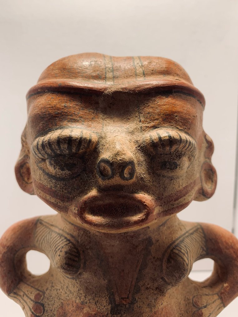 Nicoya-Chorotega Kerámia Női alak kéz a csípőn. - 5 in #2.1