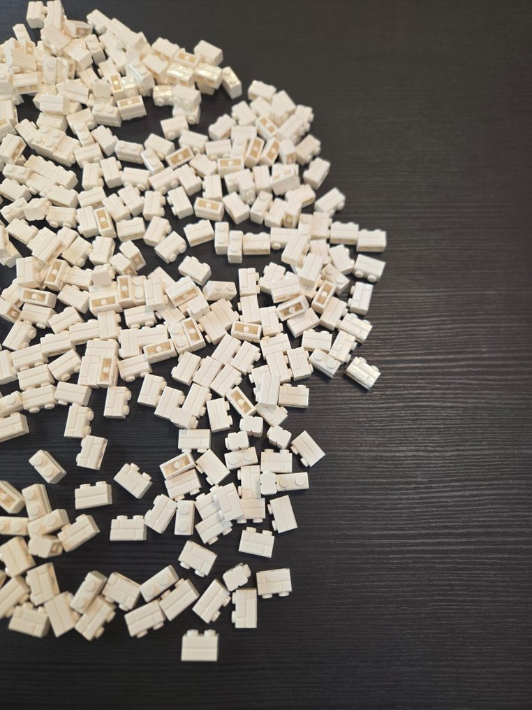 LEGO - 玩具 New Brick Modified 1 x 2 with Masonry Profile White 500pcs #4.3