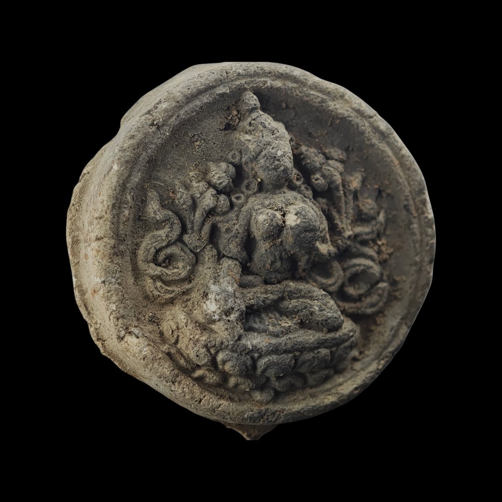 Αρχαία Κινέζικη, δυναστεία των Ming Terracotta Βωμόπλακα Tsa-Tsa με εξαιρετική ανάγλυφη εικόνα του Βούδα Τάρα  (χωρίς τιμή ασφαλείας) #3.2