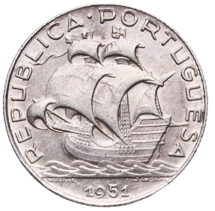 Πορτογαλία. Republic. 2 ½ Escudos 1951 - NGC MS66 #2.1