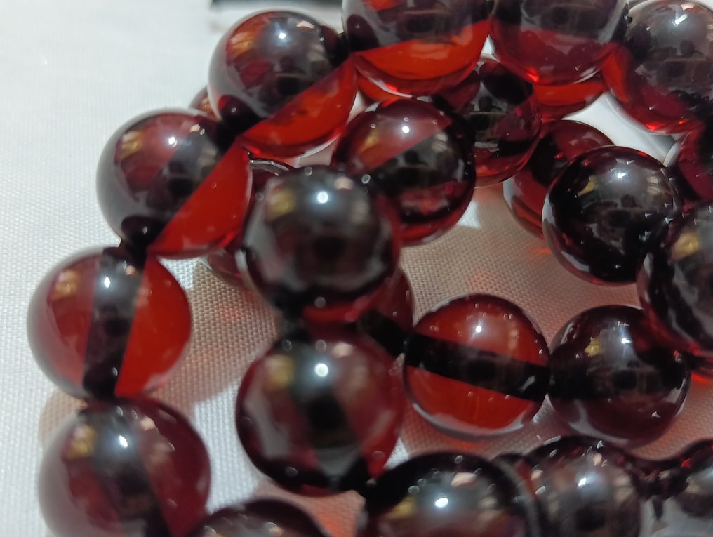 Rosenkrans - Rav - 1970-1980 - Sjældne bønneperler Rosenkrans #2.1