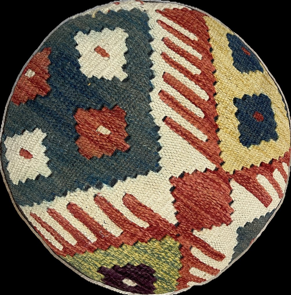 Kelim 手工编织地毯 - 未使用 - 羊毛 - 彩色 Kelim - 全新 - 小地毯 - 34 cm - 34 cm #1.0