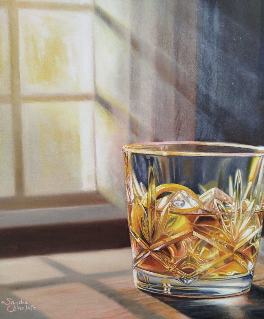 Sandra Chinelate - Bicchiere di whisky #2.1