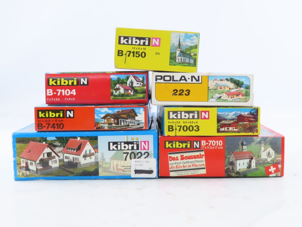 Kibri N - 223/7003/-10/-22/-104/-150/-410 - Modellbahnbausätze (7) - 7 Bouwdozen #3.2