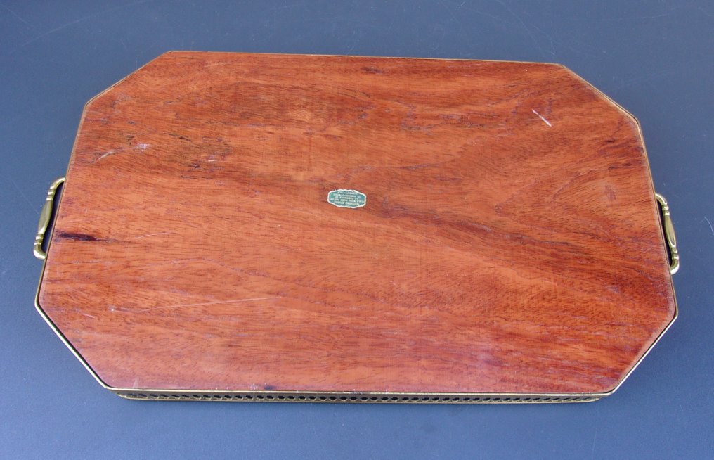 marqueterie de SORRENTE - Tablett - Holz, Messing - Serviertablett #2.1