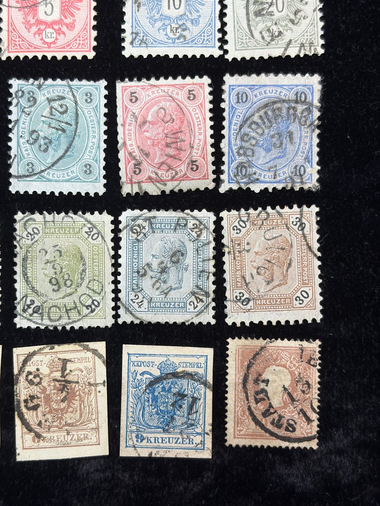 奧地利  - 奥地利古典邮票一批——克鲁泽发行——已盖章 #4.3