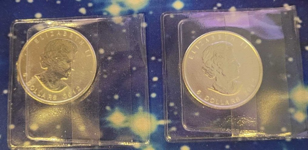 Canada. 5 Dollars 2012 2x1 oz  (Zonder minimumprijs) #3.2