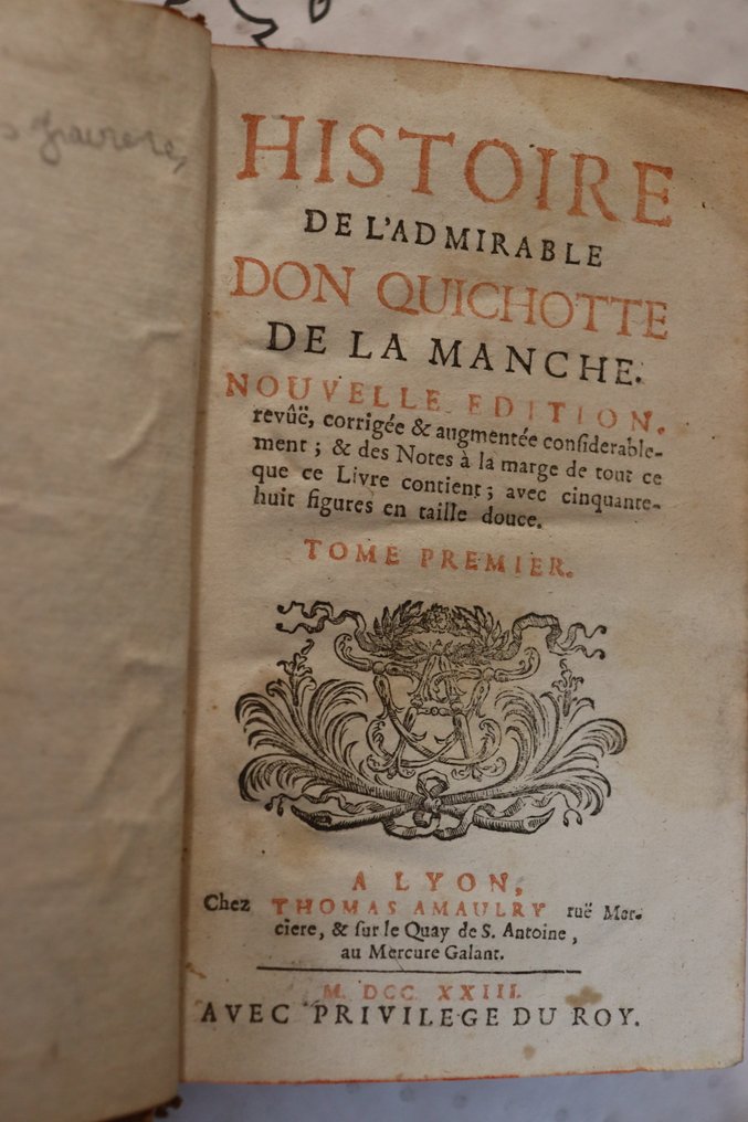 CERVANTES - Histoire de l'admirable Don Quicotte de la Manche - 1723-1723 #1.0