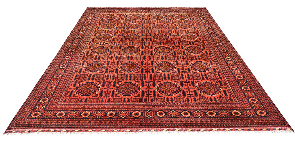 Afghan, Large Traditional Hand-knotted Fine quality Unique "Waziri" rug Elegant Premium wool - Carpet - 340 cm - 250 cm - Authentic Handmade rug #1.0