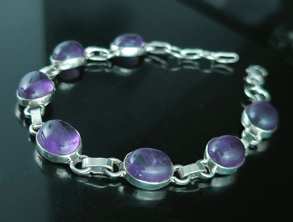 Améthyste - Argent - Bracelet - Argent sterling #2.1