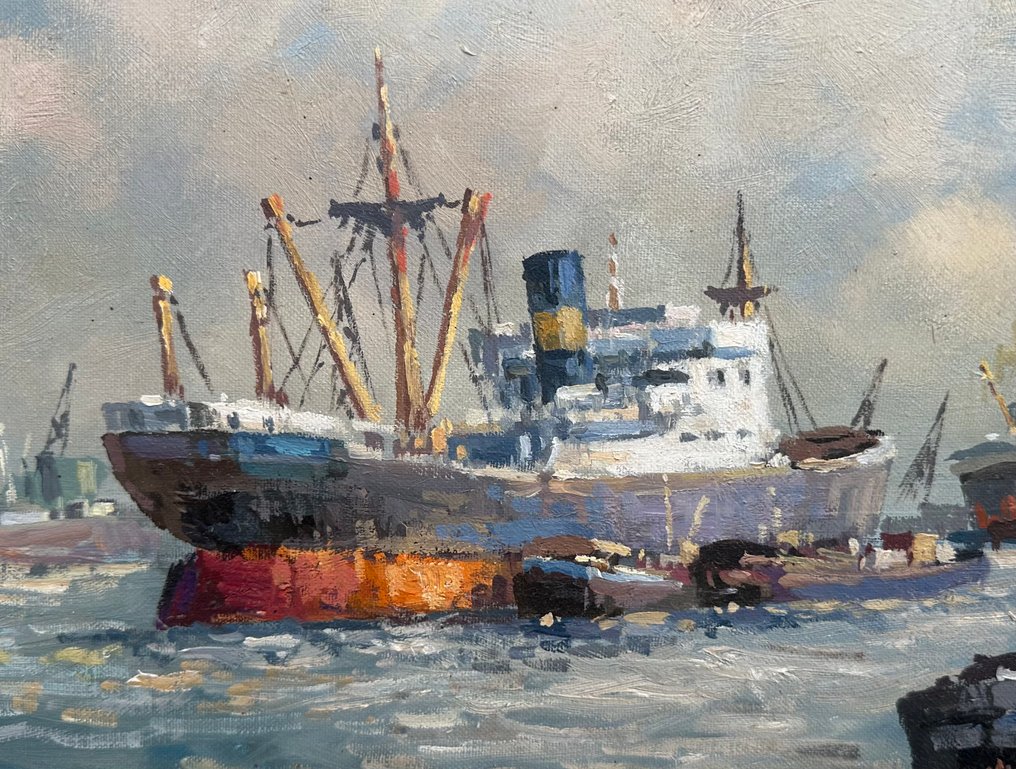 Anton van Unen (1918-2000) - Havengezicht #4.3