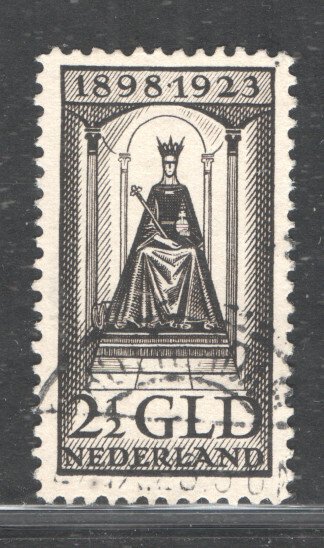 Ολλανδία 1923 - Επετείος κυβέρνησης Wilhelmina - 2 1/2 και 5 Gulden - NVPH 130/131 #1.0