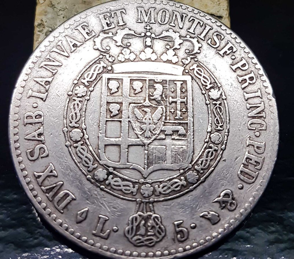 Ιταλία, Σαβοΐα Vittorio Emanuele I. 5 Lire 1820 (χωρίς τιμή ασφαλείας) #1.0
