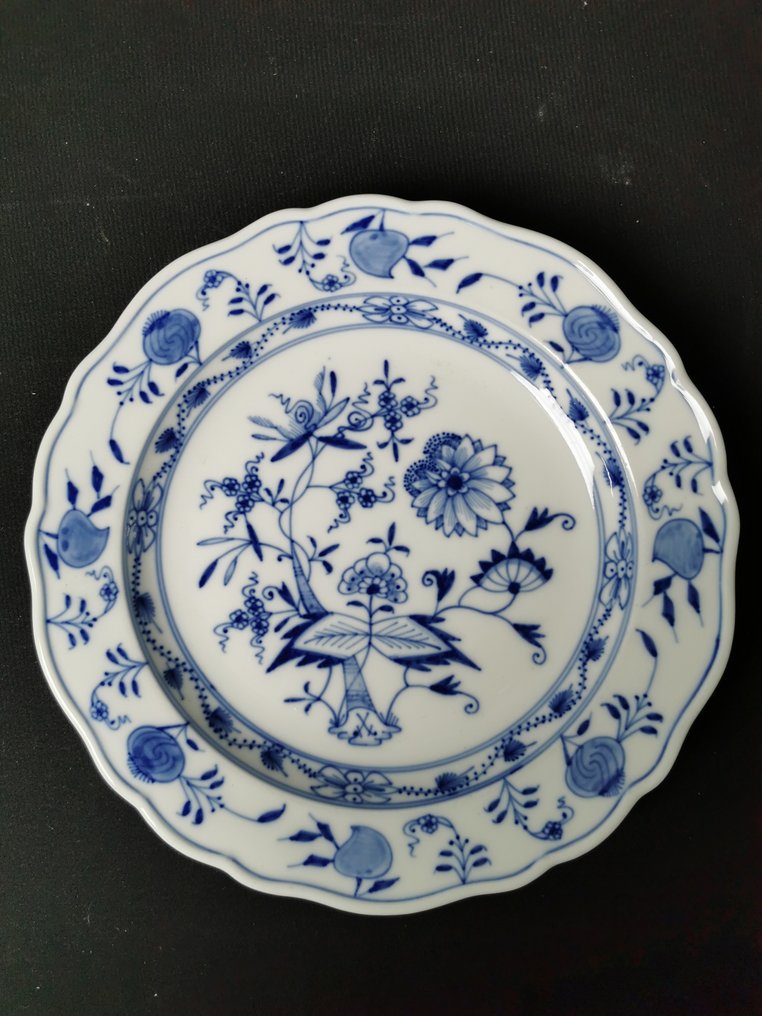 Meissen - Cipolla blu - 6 Piatti - D.22cm - 1.Wahl - Dessert service (6) - Porcelain #4.3