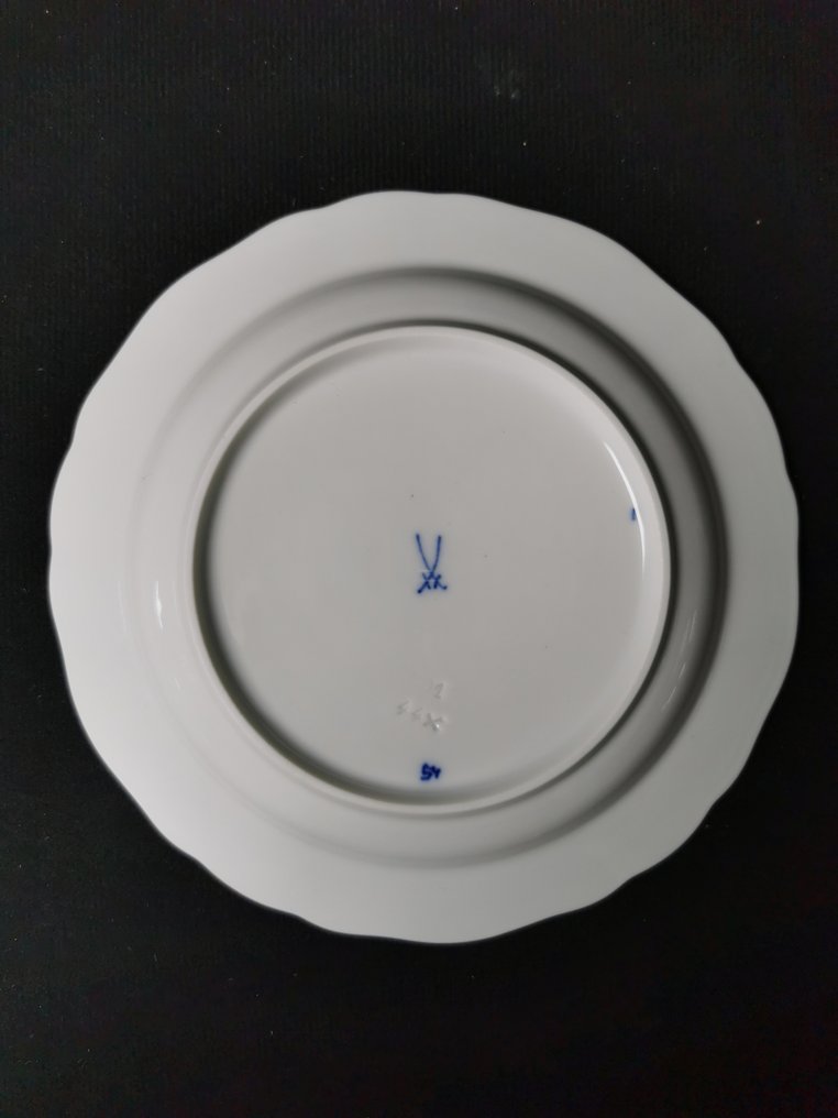 Meissen - Cipolla blu - 6 Piatti - D.17,5cm - Σερβίτσιο επιδορπίου (6) - Πορσελάνη #3.2