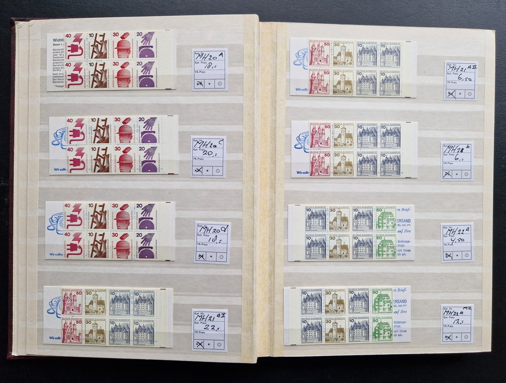 BRD 1947/2001 - 集邮册，包括多种不同类型，供专家使用。 #2.1