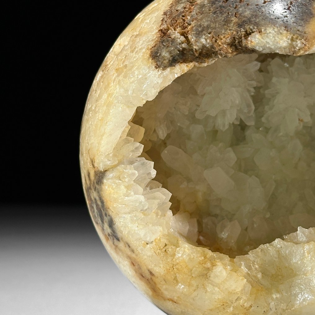 无底价 - 令人惊叹的水晶石英一对 定制支架上的球体- 2100 g - (2) #3.2