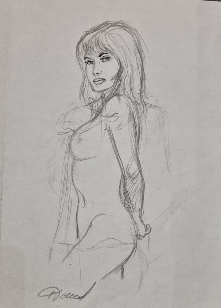 Renaud - 3 Original preliminary drawing - Jessica Blandy #1.0