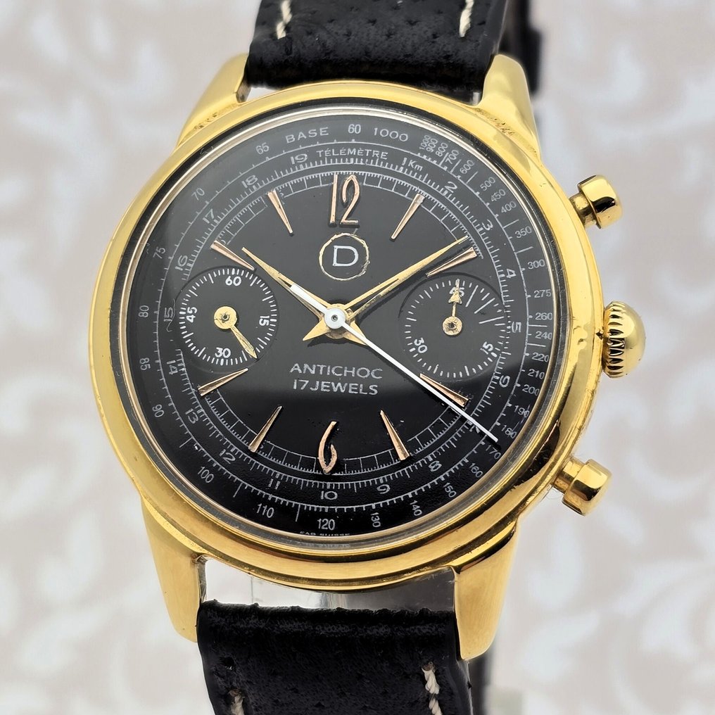 Chronographe Suisse - DOLLAR - Cal. Valjoux 210 - No reserve price - Men - 1950-1959  #1.0