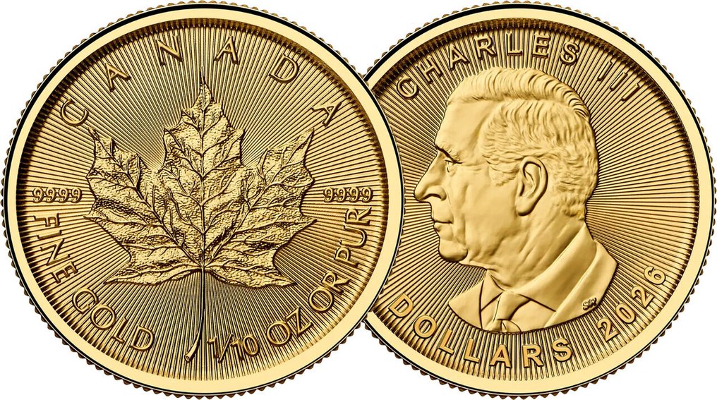 1/10 Ounce - Gold .999 - 2026 - Maple Leaf fine gold #1.0