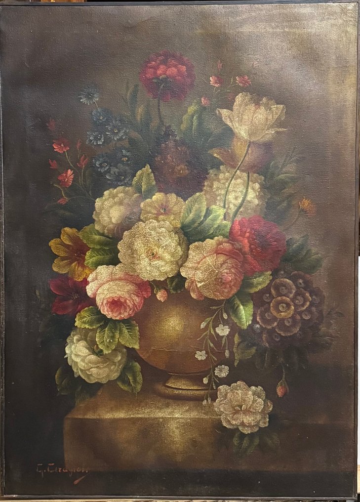 Giorgio Ceragioli (1861-1947), Attr. - Vaso con Fiori #1.0