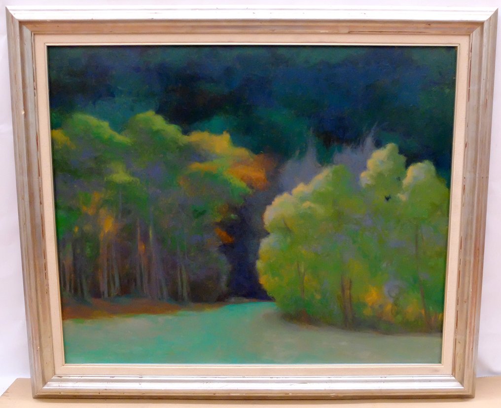 École espagnole (XX) - Ecos de color en el bosque #1.0