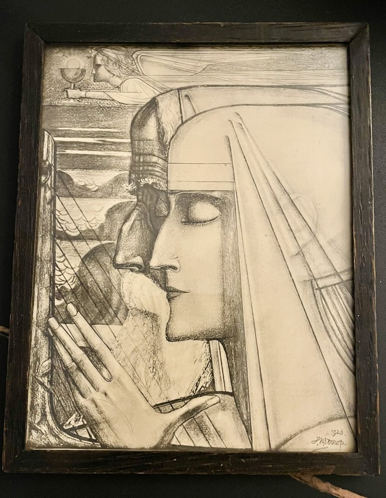 Jan Toorop (1858-1928) - Sanctus en Madonna #1.0