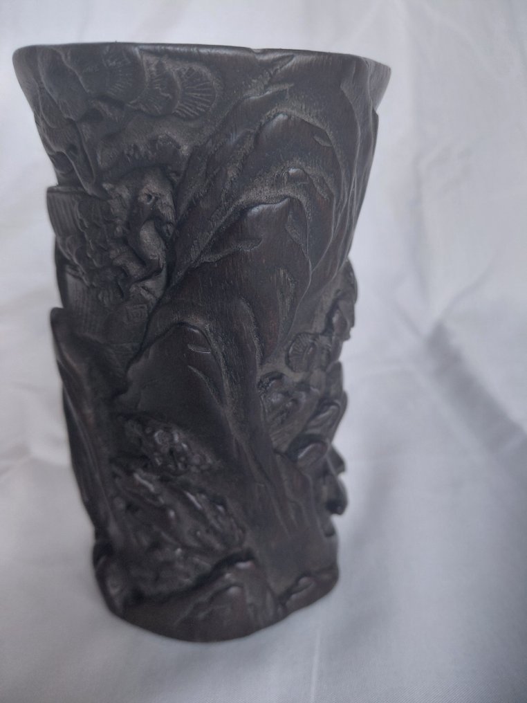 Brush pot - 木 - 中国  (没有保留价) #4.3