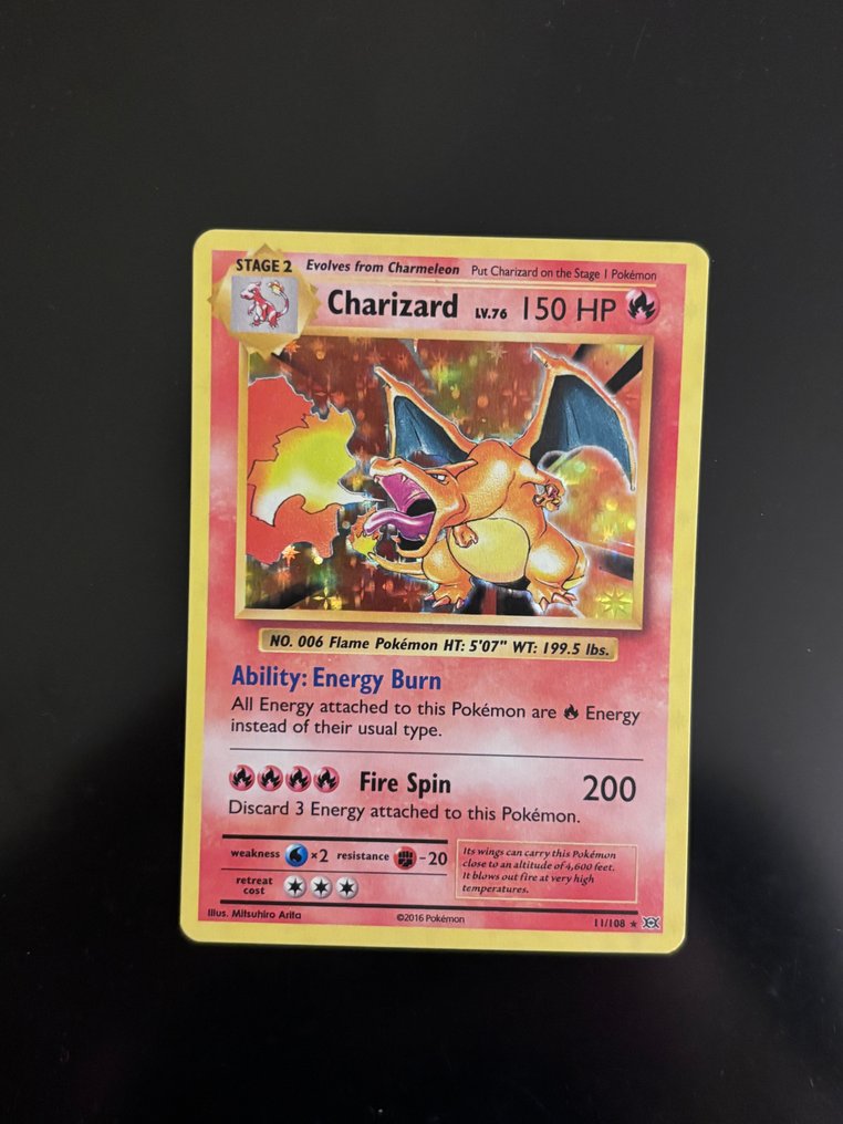 Pokémon - 1 Card - Charizard 11/108 Holo - XY #1.0