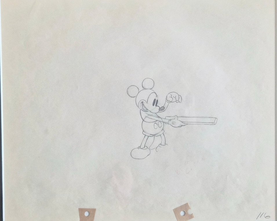 Mickey Mouse - 1 Original Production drawing - Mickey's Man Friday - 1935 #3.2