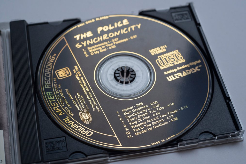 Police - Rare 24k Gold Synchronicity ultradisc - CD - 1989 #1.0