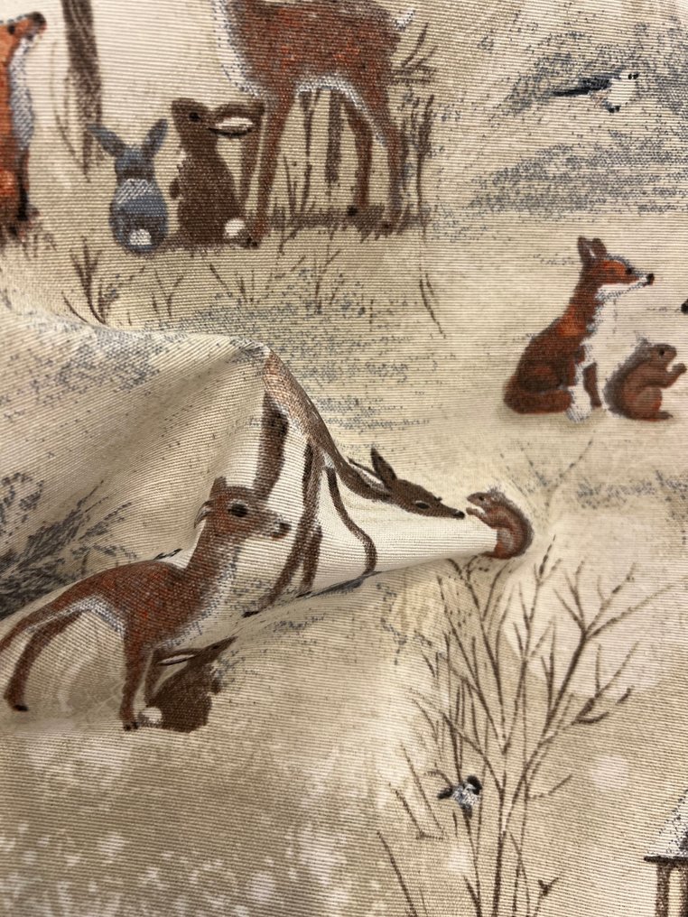 美妙的圣诞装饰用布——森林与鹿 - 紡織品  - 280 cm - 250 cm #4.3