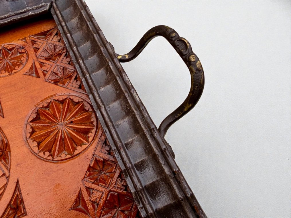 Serveringsbakke - Jugendstil - 1890'erne - Teaktræ #3.2