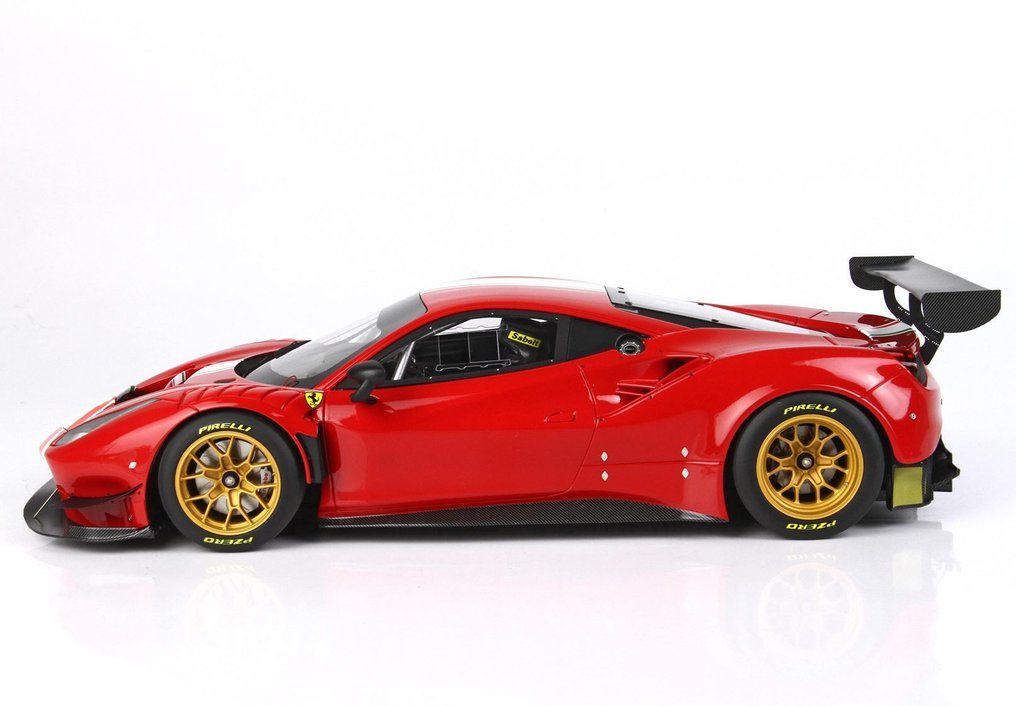 BBR 1:18 - Modelbil - BBR 1/18 Ferrari 488 GT Modificata Rosso Corsa Limited Edition 055/228 Worldwide #4.3